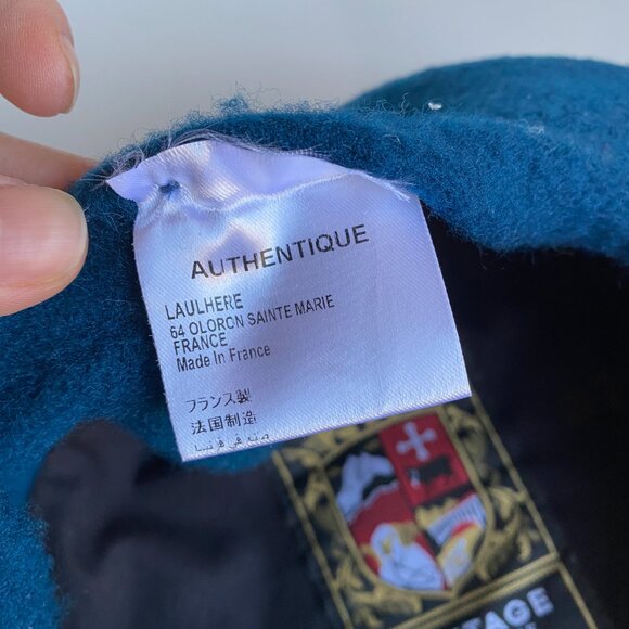 Laulhere-France "Le Basque" 100% French Merino Wool Beret FINEST QUALITY Emerald - Picture 4 of 6
